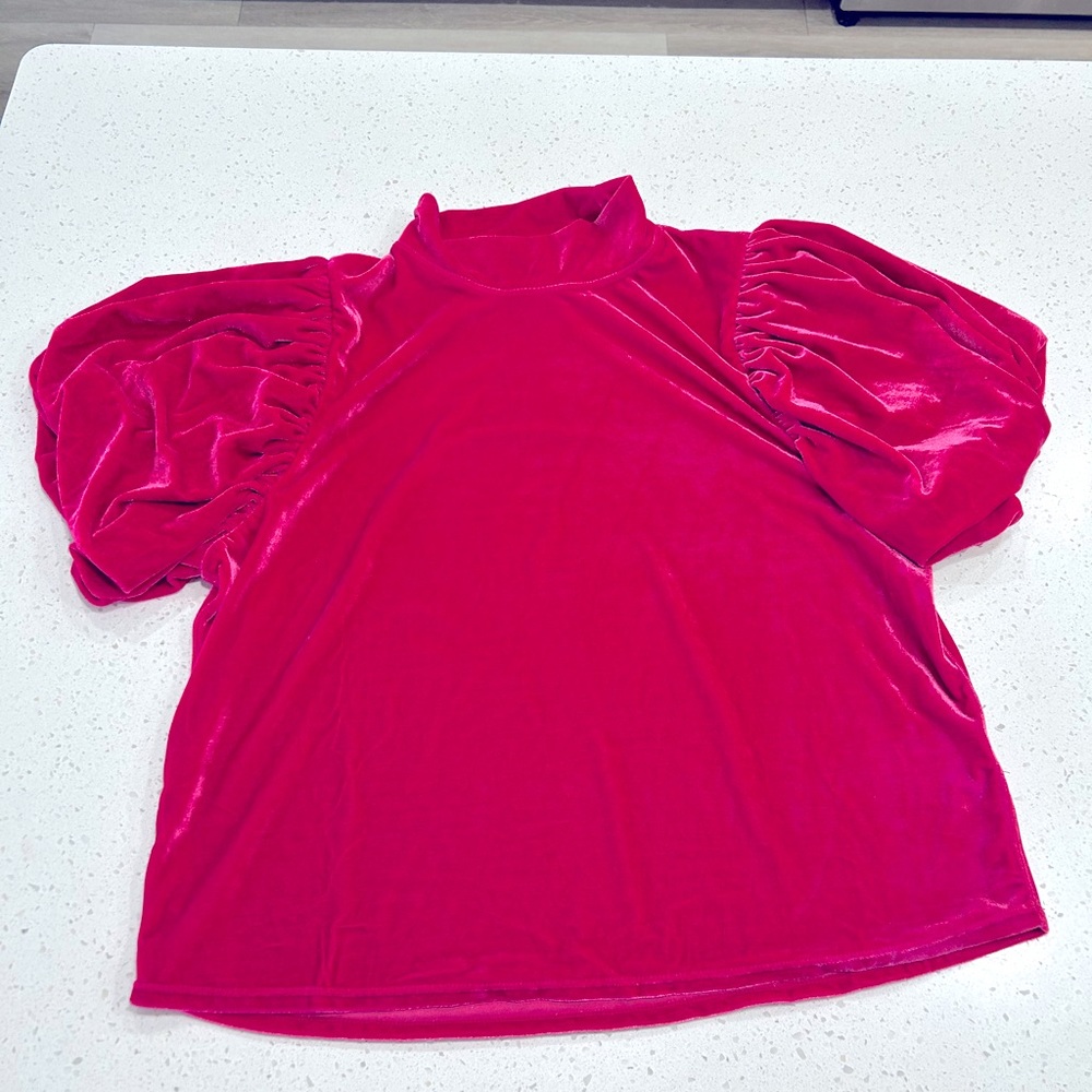 Buttery soft velvet FREE PEOPLE top. XL